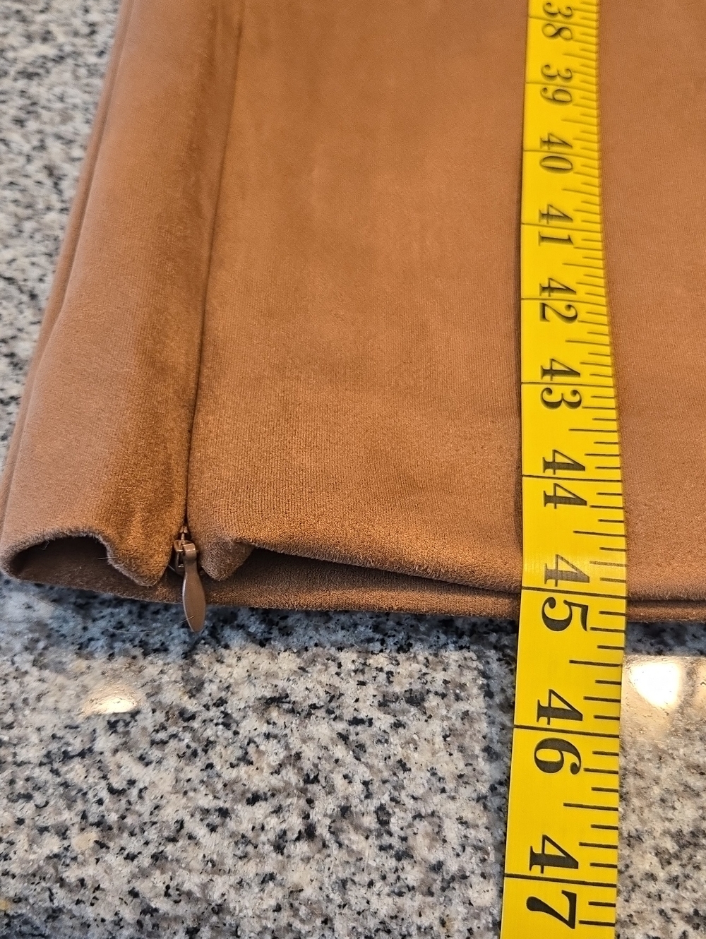 Naked Wardrobe Faux Suede Straight Leg Pants Mocha Brown Neutral Womens XL NWT - Picture 11 of 13